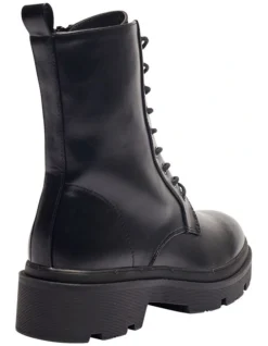 Hammond Black Smooth Boots -Dune London Shoes Shop 903590920 4 720x928