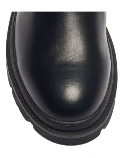 Hammond Black Smooth Boots -Dune London Shoes Shop 903590920 7 720x928