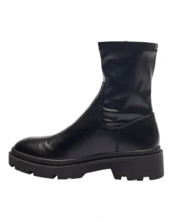 Hank Black Smooth Boots -Dune London Shoes Shop 903591100 3 720x928
