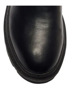 Hank Black Smooth Boots -Dune London Shoes Shop 903591100 7 720x928