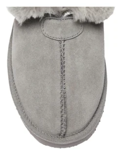 Pixie Grey Suede Slippers -Dune London Shoes Shop 903724840 7 720x928