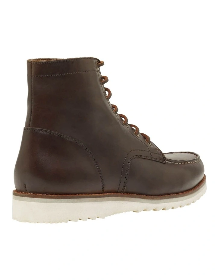 Oxford Elliot Brown Leather Lace Up Boots 3 Oxford Elliot Brown Leather Lace Up Boots - Image 3