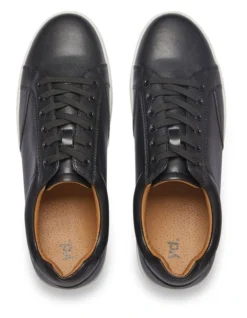 Custom Leather Black Trainer -Dune London Shoes Shop 906469480 5 720x928