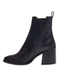 Tilda Black Smooth Boots -Dune London Shoes Shop 907810300 3 720x928