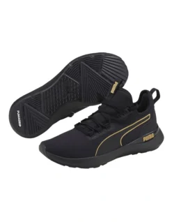 Puma Pure XT Black/Gold Sneakers
