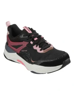 Skechers Mira Big Praise Shoe In Black/Pink