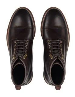 Massimo Brown Leather Military Boots -Dune London Shoes Shop 911518120 3 720x928