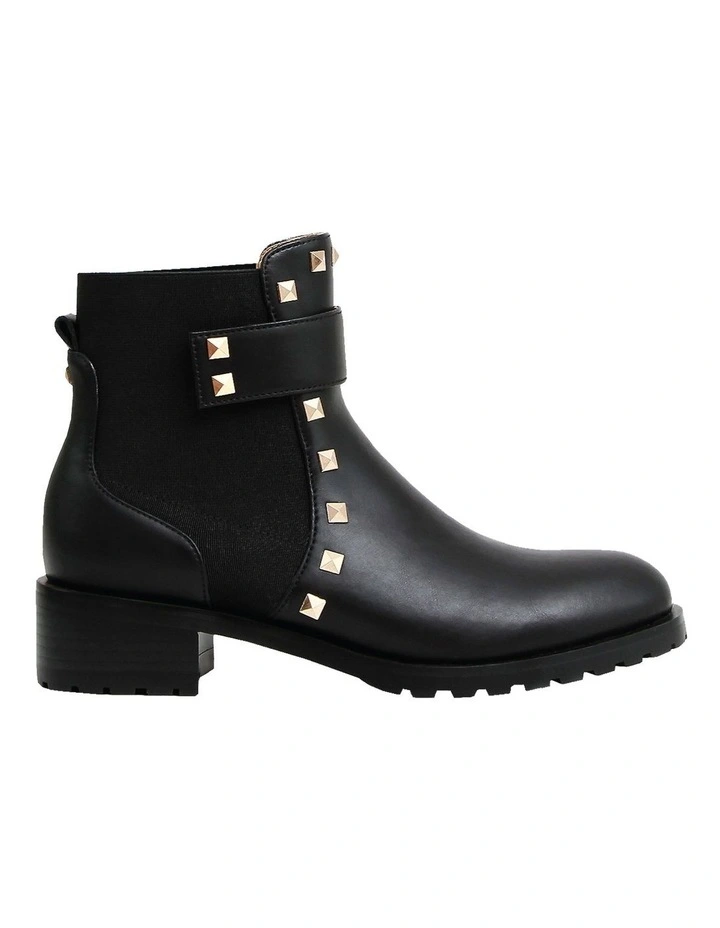 City Lights Black Leather Ankle Boot 1 City Lights Black Leather Ankle Boot