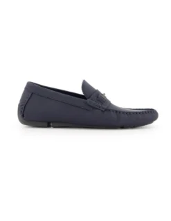 Dune London Boland Di Loafers In Navy