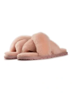 Sheepskin Wool Brighton Pale Pink Slippers -Dune London Shoes Shop 920807290 3 720x928