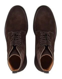 Wheeler Suede Military Boots In Chocolate -Dune London Shoes Shop 921194470 4 720x928