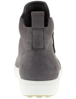 ECCO Soft 7 Zipped Ankle Boot In Dark Grey -Dune London Shoes Shop 924475690 5 720x928