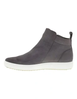 ECCO Soft 7 Zipped Ankle Boot In Dark Grey -Dune London Shoes Shop 924475690 6 720x928
