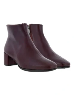 ECCO Shape 35 Squared Ankle Boots In Dark Brown -Dune London Shoes Shop 924491890 6 720x928