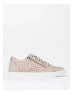 Ziggy Leather Sneaker In Putty