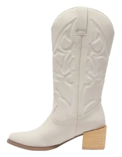 Ryder Western Boots In Nude Micro -Dune London Shoes Shop 925043320 3 720x928