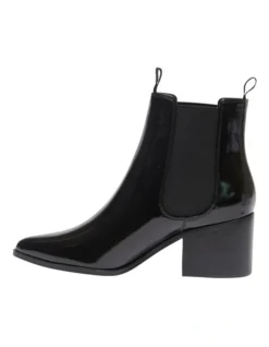 Faller Boots In Black Hi Shine -Dune London Shoes Shop 928435240 3 720x928