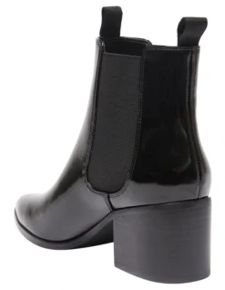 Faller Boots In Black Hi Shine -Dune London Shoes Shop 928435240 6 720x928