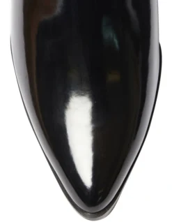 Faller Boots In Black Hi Shine -Dune London Shoes Shop 928435240 7 720x928