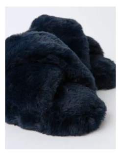 SOHO Aspen Slipper In Navy -Dune London Shoes Shop 929314720 4 720x928