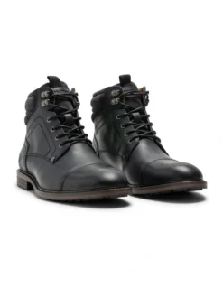 Dunedin Military Boot In Onyx Wash -Dune London Shoes Shop 931136410 3 720x928