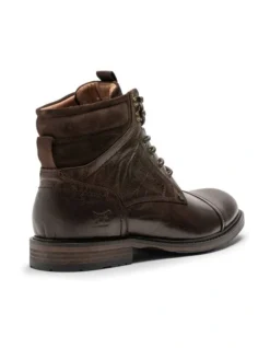 Dunedin Military Boot In Chocolate Wash -Dune London Shoes Shop 931136500 3 720x928