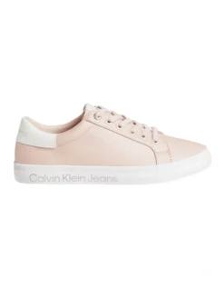 Calvin Klein Recycled Low Profile Sneakers In Pink Blush