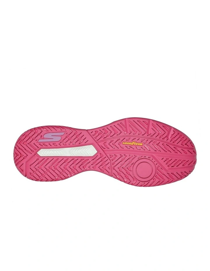 Skechers Viper Court Netball Shoe In White/Lavender 4 Skechers Viper Court Netball Shoe In White/Lavender - Image 4