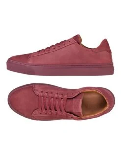 Deco 2.0 Nubuck Sneakers In Burgundy -Dune London Shoes Shop 938896570 3 2 720x928