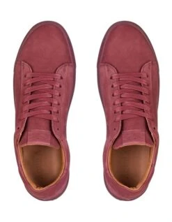 Deco 2.0 Nubuck Sneakers In Burgundy -Dune London Shoes Shop 938896570 4 720x928