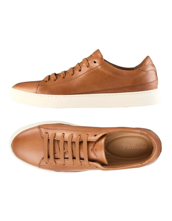 Perry Leather Sneakers In Tan 2 Perry Leather Sneakers In Tan - Image 2