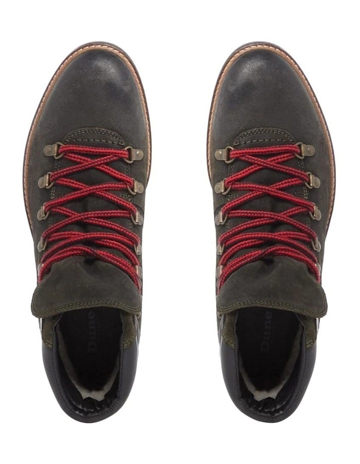 Dune London Content Boot In Khaki 4 Dune London Content Boot In Khaki - Image 4