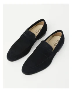 Austin Suede Loafer Loafer In Navy -Dune London Shoes Shop 940221730 3 720x928