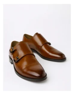 Blaine Double Monk Strap Slip On In Tan -Dune London Shoes Shop 940222000 3 720x928