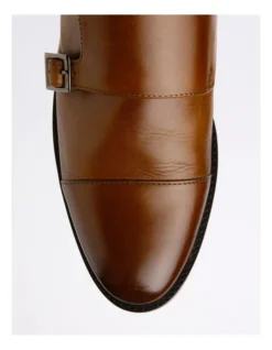 Blaine Double Monk Strap Slip On In Tan -Dune London Shoes Shop 940222000 6 720x928
