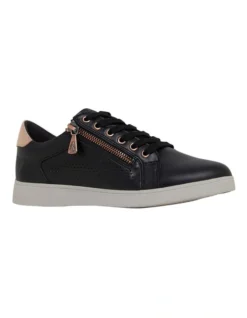 Hush Puppies Mimosa Perf Sneaker In Black/Copper -Dune London Shoes Shop 943264090 4 720x928