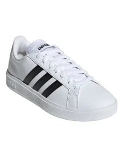 ADIDAS Grand Court Lifestyle Court Casual Shoes In White/Black -Dune London Shoes Shop 944740000 3 720x928