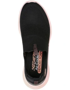 Skechers Ultra Flex 3.0 Shoe In Black/Light Pink -Dune London Shoes Shop 945703270 5 720x928