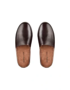 Fairmont Leather Slippers In Brown 5 Fairmont Leather Slippers In Brown -Dune London Shoes Shop 946548460 3 720x928