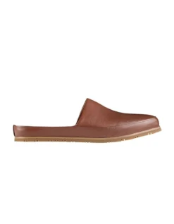 Fairmont Leather Slippers In Cognac