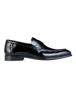 Ward Patent Leather Loafers In Black