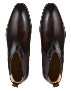 Bronson Leather Chelsea Boots In Brown -Dune London Shoes Shop 946675270 3 720x928