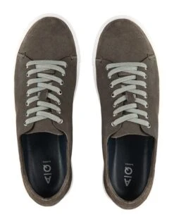 Cole Suede Sneakers In Charcoal -Dune London Shoes Shop 948406060 3 720x928
