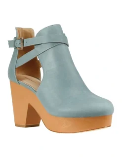 Fearless Clog Ankle Boot In Blue -Dune London Shoes Shop 948686590 3 720x928