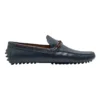 Oxford Jojo Leather Driver Loafers In Navy