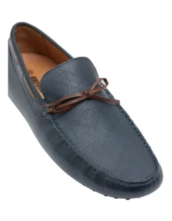 Oxford Jojo Leather Driver Loafers In Navy -Dune London Shoes Shop 948937060 3 720x928