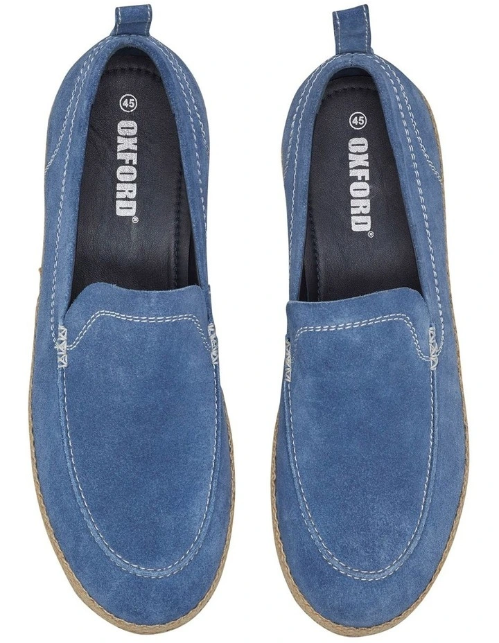 Oxford Joseph Suede Espadrille Shoes In Cobalt Blue 5 Oxford Joseph Suede Espadrille Shoes In Cobalt Blue - Image 5