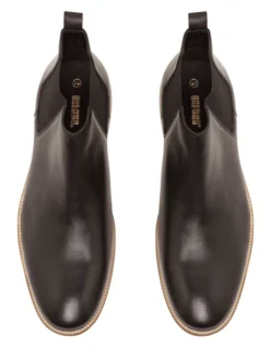 Oxford Stuart Leather Chelsea Boots In Black -Dune London Shoes Shop 948938950 5 720x928