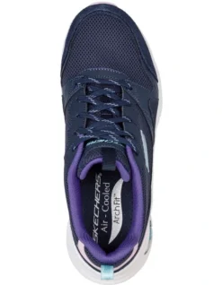 Skechers Arch Fit Vista View Sneaker In Navy -Dune London Shoes Shop 949145680 3 720x928