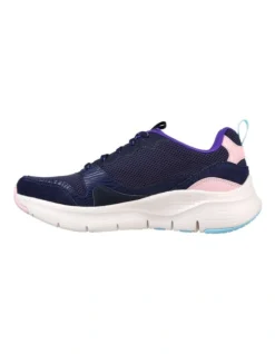 Skechers Arch Fit Vista View Sneaker In Navy -Dune London Shoes Shop 949145680 4 720x928